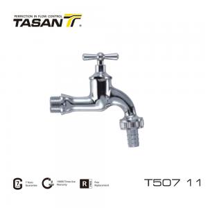 Quality PN16/232psi  Brass Nozzle Cock Chrome Plated Brass Bib Tap T507 11 wholesale