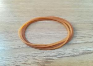 China Waterproof Amber Small Rubber Bands / Money Rubber Bands 30-90 Shore A Hardness on sale