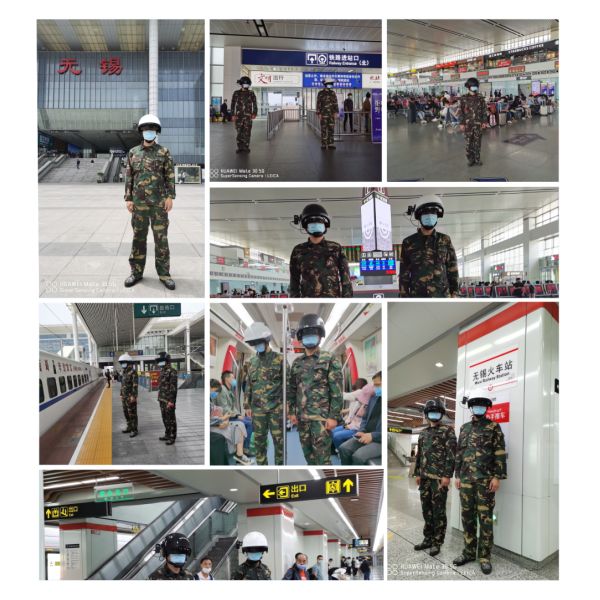 Thermal Camera Helmet 4GB Smart Body Temperature Scanner