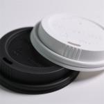 Customization CPLA Plastic Strawless Lid ф73mm Compostable Durable