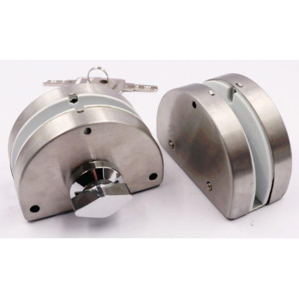 Double Open Glass Door Lock With Keys Glass Door Fittings In Modern Style