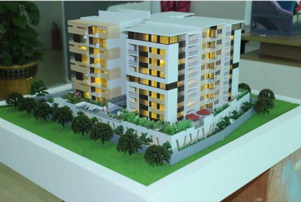 Cheap Handmade Mini Architecture Models , 1 / 80 Scale Modern Architecture Model for sale