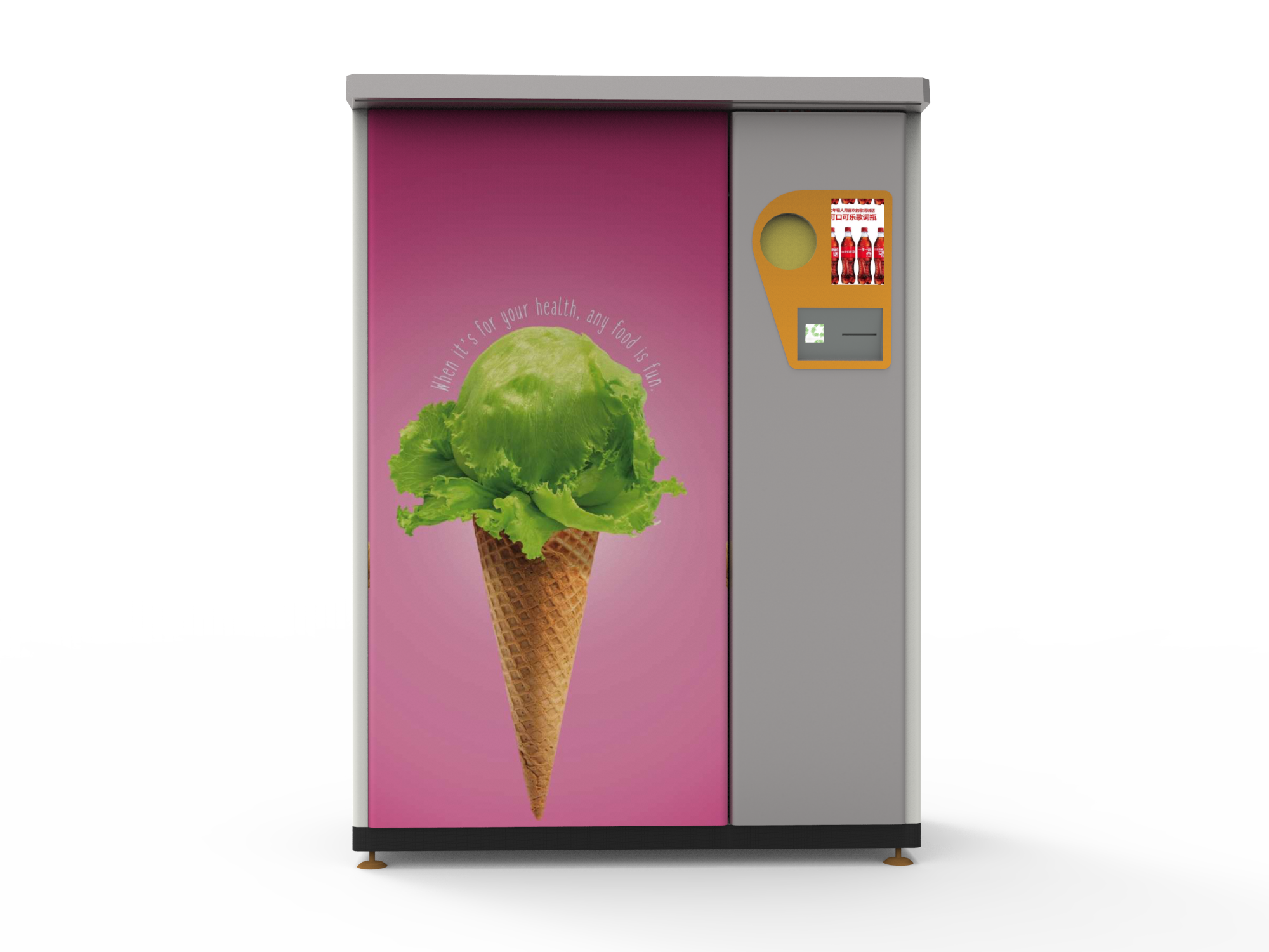 Outdoor Circle RVM 737 RVM Recycling Machines LCD Screen Display