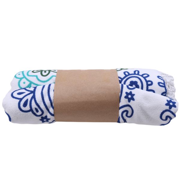 Summer 150cm diameter Large Custom Printed Round Beach Towels With Tassel Microfiber beach towel round