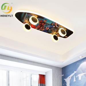China Nordic Bedroom Children'S Room Ceiling Light Cartoon Eye Protection Scooter Lamps on sale