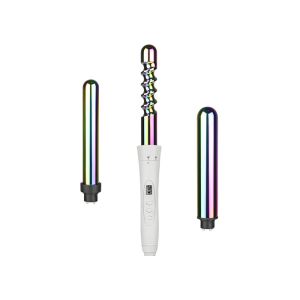 Quality 3 Barrel Interchangeable Curling Iron Set with Peacock Pattern Coated wholesale