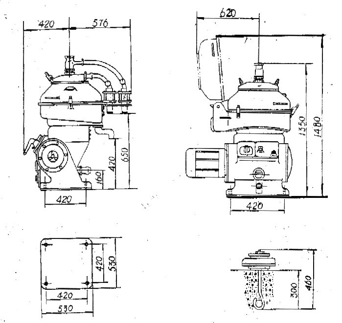 Automatic 2 Phase Starch Separator with Nozzle for Protein and Waste Water Separation