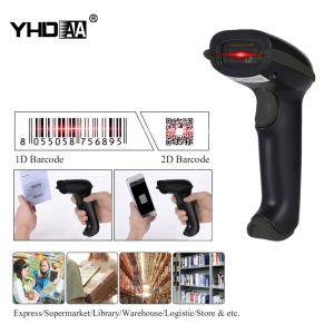 2D PDF417 Data Matrix Wireless Barcode Scanner USB YHD-5700DW QR Code Reader