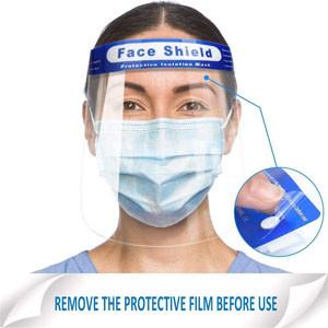 China Clear Wide Visor Spitting Lightweight Disposable Face Shield on sale
