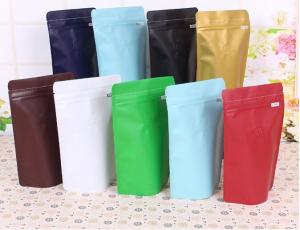 Quality Matte Stand Up Coffee Bean Packaging Bags Plastic Custom Printed Coffee Bag With Valve wholesale