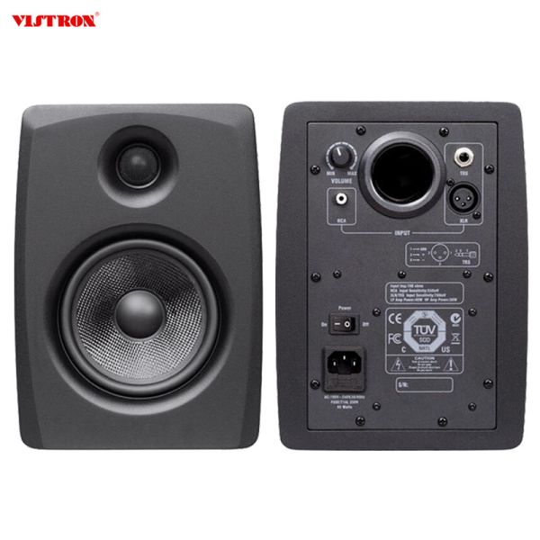 200 Watt Studio Monitor Speaker Home Stereo Speaker System HiFi Bookshelf Speakers Pair