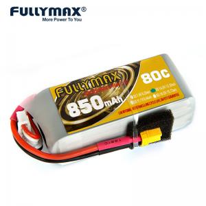 Quality Fullymax Lipo 4s 850MAH Lipo 14.8V 80C With Dean Style T Connector Quadcopter FPV RC Model Battery Pack wholesale