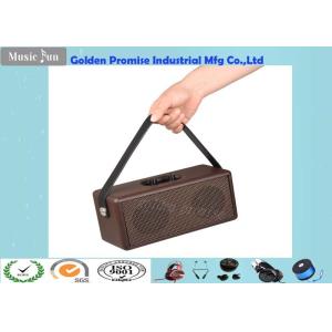 Buy cheap Fabric Cover Wooden Bluetooth Speaker Portable 8W Bi-Horn Wireless Hifi Speakers from wholesalers