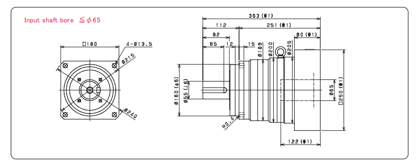 Nidec Cnc Speed Increasing Gear Reducer Gearbox VRS Series Gearbox Reducer