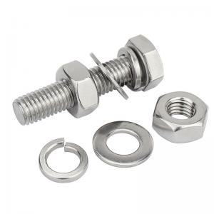 Quality Fully Threaded Hex Head Bolt and Nut Set for 316 M6 70mm Aluminum Fasteners Grade 8.8 wholesale