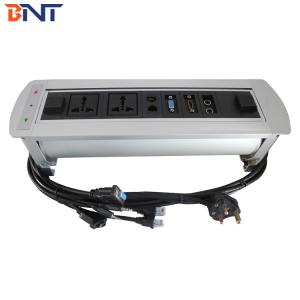General popular revotable motorized overturn modular table power socket