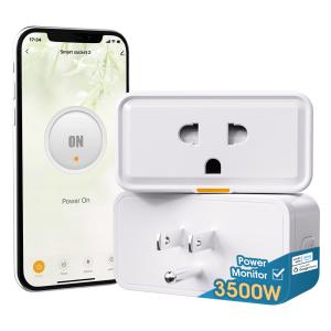 Quality Tuya socket Timing Power Monitor Smart Life Alexa Google Home WIFI Smart Plug 16A Socket Smart Home wholesale