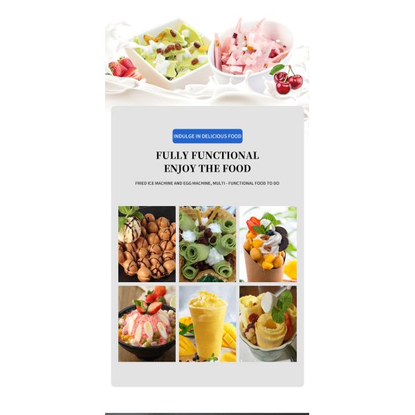 Factory Supply Square Pan Fried Ice Cream Machine/ Single Fried Ice Cream Roll Machine/ Thailand Fry Ice Cream Machine
