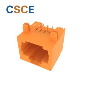 Quality Plastic Housing RJ45 Modular Jack , 10 / 100 Megabit RJ45 Through Connector wholesale