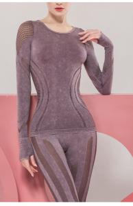 Quality new design seamless yoga wear long sleeve sweatshirts wholesale