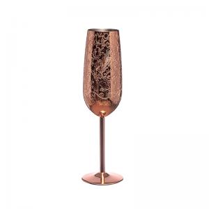 Quality Etching Stainless Steel Champagne Flutes Glass 200ml Champagne Glasses For Parties And Anniversary wholesale