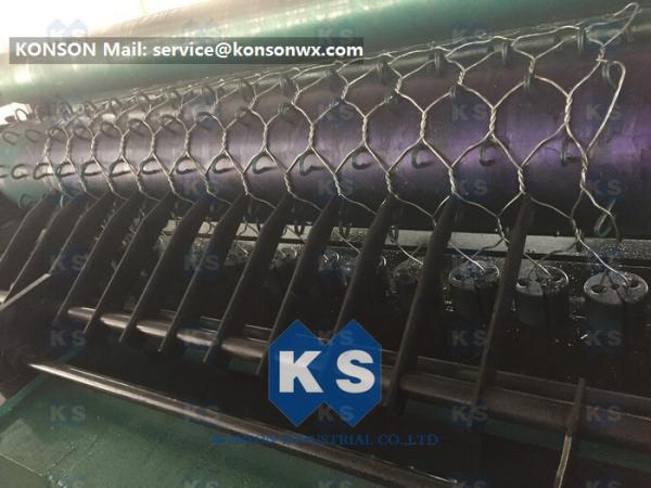 Cheap Custom OEM Gabion Box Machine / Galvanized Iron Hexagonal Wire Mesh Machine for sale