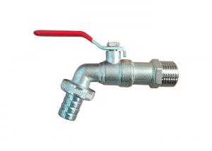 Quality Forging Brass Tap Valve , Ball Valve Tap Lever Steel Handle With Cover Working Pressure Max 16 Bar wholesale