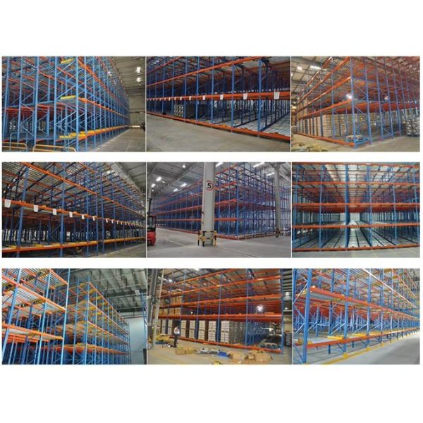 Customized Heavy Duty Gravity Pallet Flow Racking Q235B Steel Pallet Storage Shelves