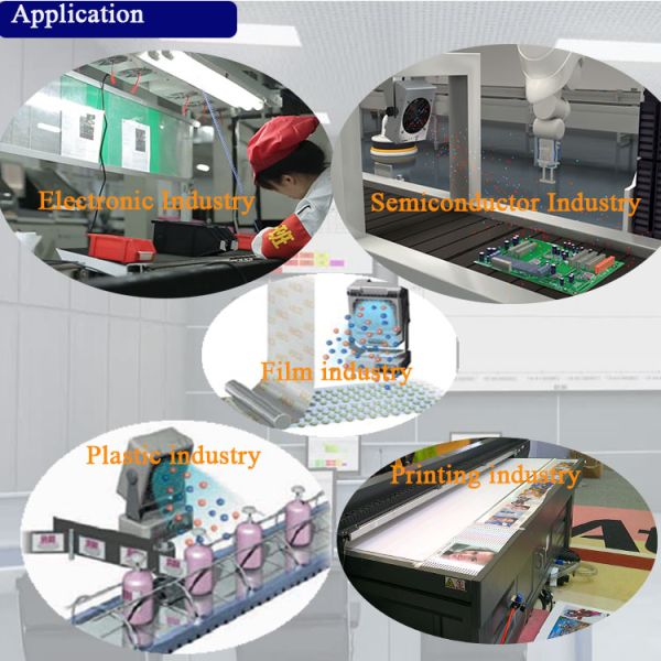 DC Mini Desktop Ionizing Air Blower Static Eliminator For Electronics Industry