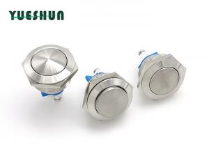 Quality Doorbell 19mm Momentary Push Button Switch Normally Open Silver Alloy Terminal wholesale