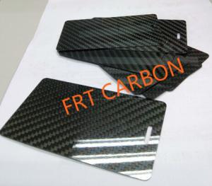 Quality Custom Cnc Cutting Carbon Fiber Sheet 0.25mm 0.5mm 1mm  56mm 78mm For Name Card Business Card Luggage Tag wholesale