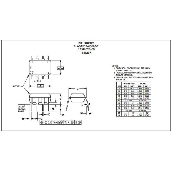 TCA0372DW Integrated Circuit Chip , Dual Power Operational Amplifier IC Chip