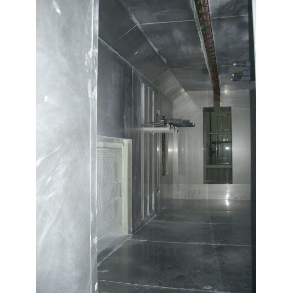 Stainless Steel/PVC/Carbon Steel Powder Coating Spray Booth for Coating Line
