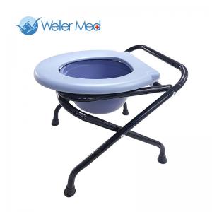China Movable Foldable Disabled Toilet Chair Elderly Pregnant Toilet With Bedpan on sale