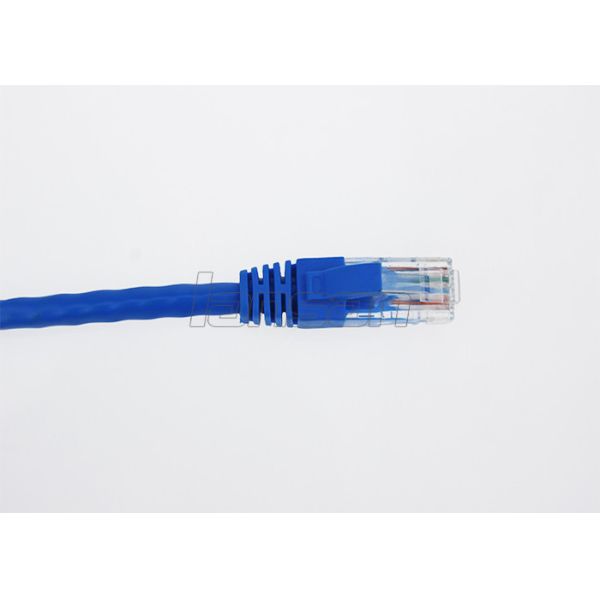 24AWG Bare Copper HDPE Insulation Cat6 Patch Cord PVC Jacket
