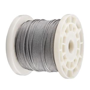 China 7x7 Galvanized Steel Aircraft Cable 1.6mm Diameter Wire Rope for Industrial Crane Only on sale