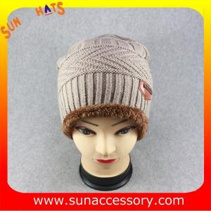 Quality AK17018 Sun Accessory advertising  winter knitted beanie hats for mens,Logo can be added wholesale