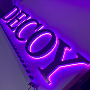 Quality Store Coffee Shop Led Sign Backlighting Purple Lighting CE RoHS wholesale