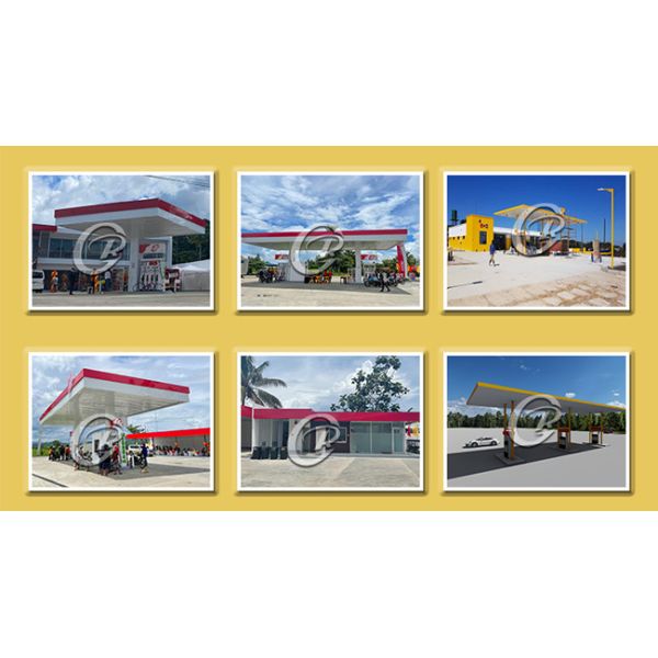 Weather Resistant Prefab Metal Canopy Customized Prefabricated Steel Frame Building