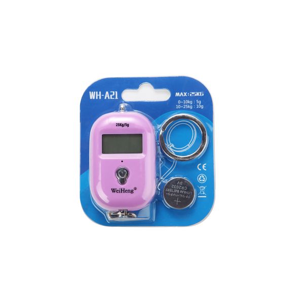 25 Kg Colorful Key Ring Design Mini Digital Scale Travel Luggage Scale