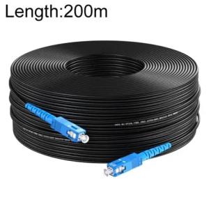 Quality 1 Core G657A1 FTTH Drop Cable Patch Cord with SC Connector Single Mode Fiber Jumper wholesale