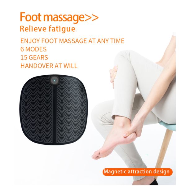 Rechargeable EMS Foot Massager Footpad TENS Pulse Type C USB Charging 5V