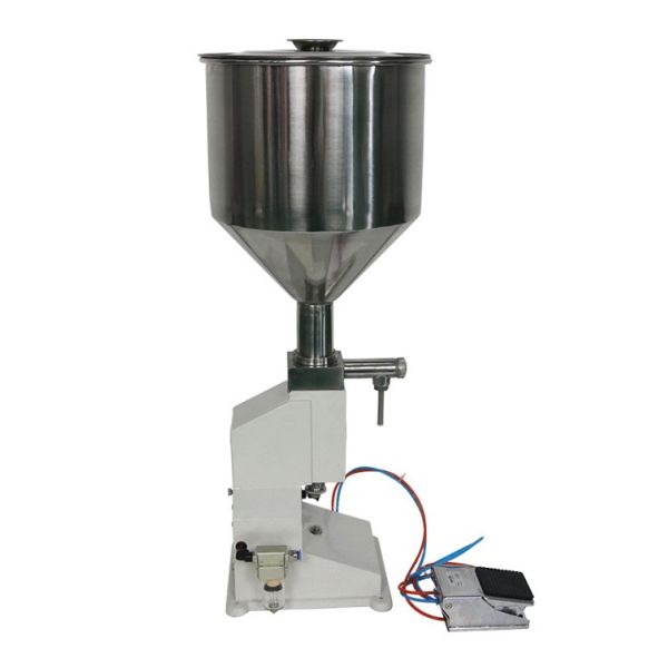 A02 Manual Grade Small Pneumatic Paste Filling Machine 50ml Cream Shampoo Cosmetics Filler for Beverage and Bag Packaging