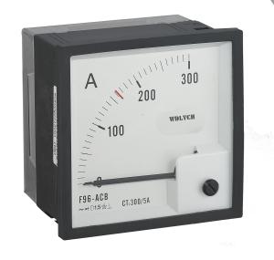 Power Control Analog Panel Ammeter , 90 Degree Analog Ac Ammeter With 4-20ma Output