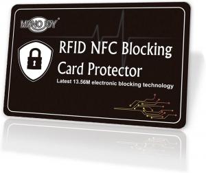 China Passport Rfid Blocking Credit Card Protector Smooth Design EMI Shielding on sale
