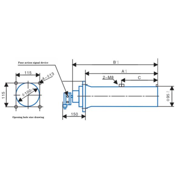 Sample Customization High Voltage Fuse Xrnt3-15.5q Model/High Voltage Current Limiting Fuse