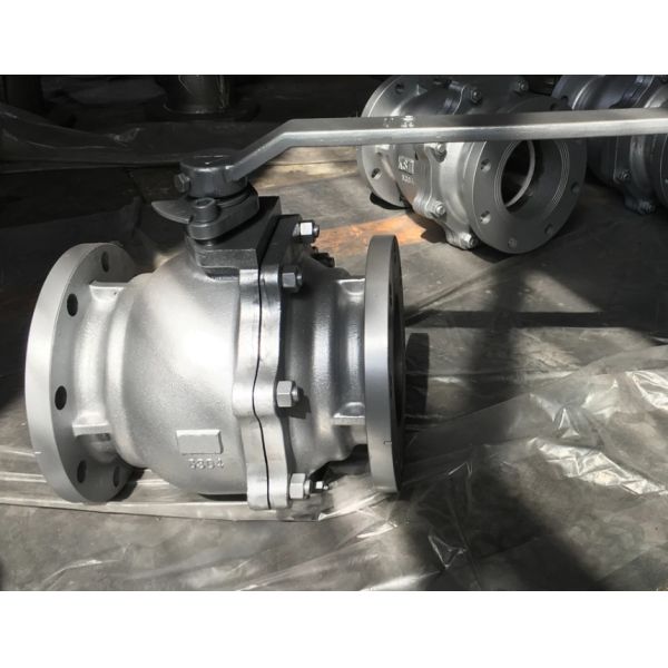 JIS10K 2-PC FC200 cast iron ball valve