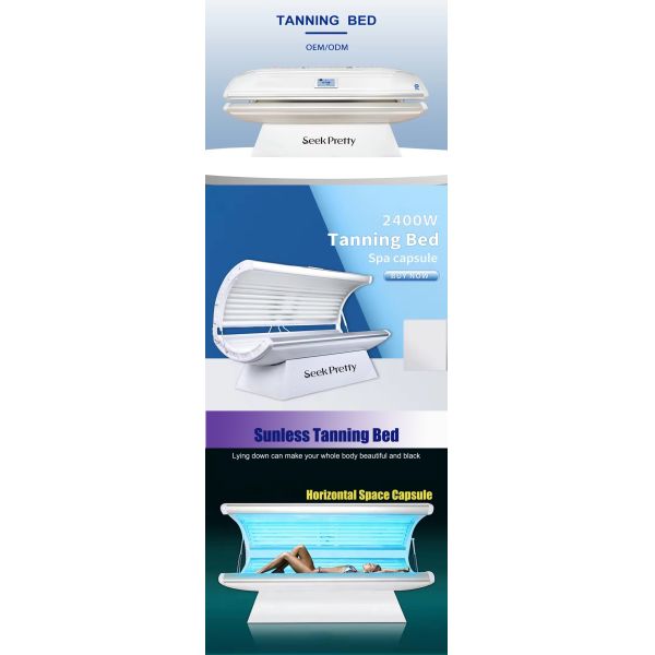 2025 Lying Down Home Tanning Bed Booth Taning Machine Solarium Sunbed For Skin Tanning UV Tanning Machine Whole Sale Commercial Sunless Sunbed
