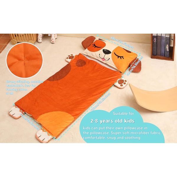 Portable Nap Mats For Preschool Foldable With Polyester Material