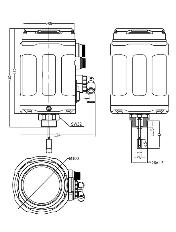 Single Seat Valves Autotune Intelligent Valve Positioner